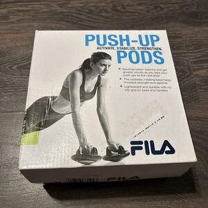 FILA Push Up Pods Portable Workout Exercise Equipment For Home Gym Workouts